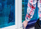 Kính PE màu xanh lam Kính cửa sổ Peotective Phim chống tia UV Scratch Bảo mật cho ngôi nhà