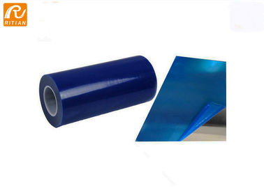 Tấm màu xanh Tấm bảo vệ kim loại Độ dày 50 micron với vật liệu Polyetylen