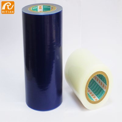 Giá tốt. Màng bảo vệ PE / PVC màu xanh lam Băng dính trung bình để đóng gói Kim loại không gỉ trực tuyến