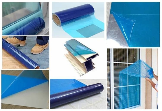 Giá tốt. Phim bảo vệ bề mặt PE chống trầy xước trong suốt màu xanh trong suốt cho cửa sổ và tường kính trực tuyến