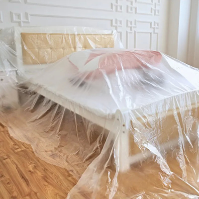 Giá tốt. Mẫu miễn phí Màng nhựa bọc Pallet linh hoạt trong suốt cho giường sofa, đồ nội thất trực tuyến