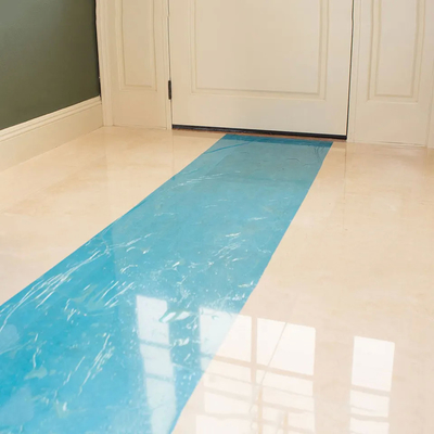 Giá tốt. Tự dính Nhựa tạm thời Màu xanh Polyethalene trong suốt Chống bụi bẩn Màng bảo vệ sàn chống thấm cho ngói trực tuyến